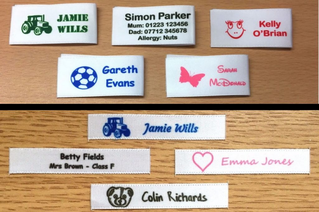 Personalised Woven Labels - School Name Tags - Name it Labels UK